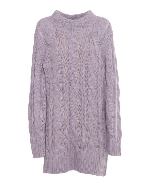 Michael Kors Purple Midi Dress