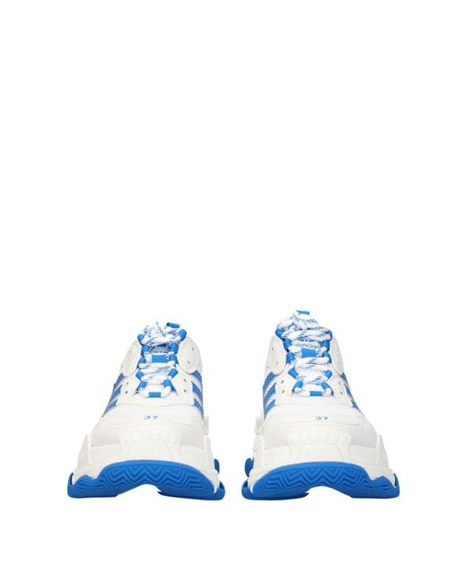 Balenciaga Blue Sneakers Adidas Triple S Ladies Fabric