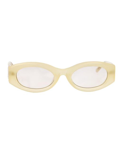 The Attico Yellow Oval Sunglasses Attico38 C9 Sun C9