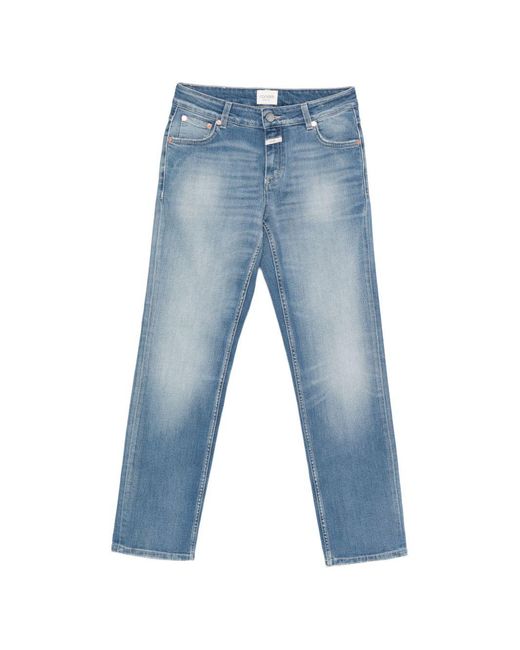 Closed Denim Jeans Met Knopen in het Blue