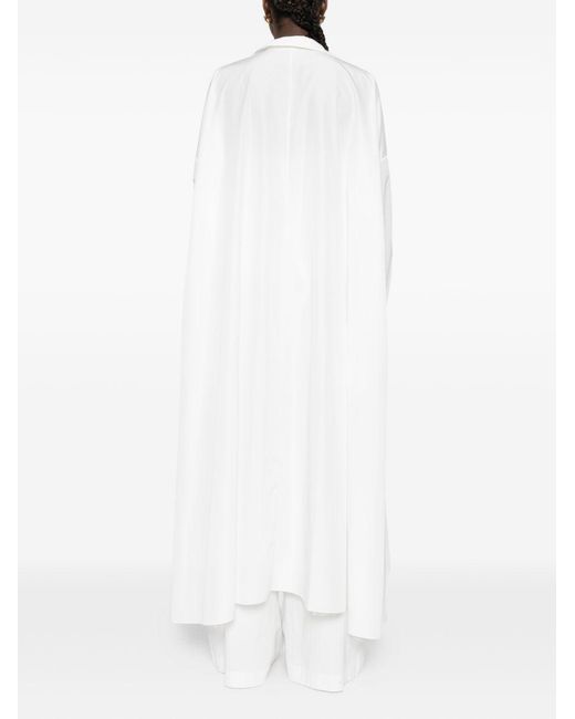 Norma Kamali White Oversized Shirt Dress