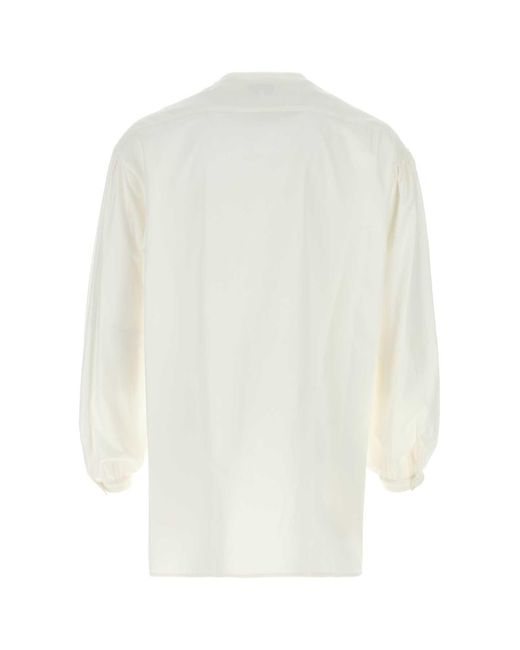 Yohji Yamamoto White Poplin Shirt