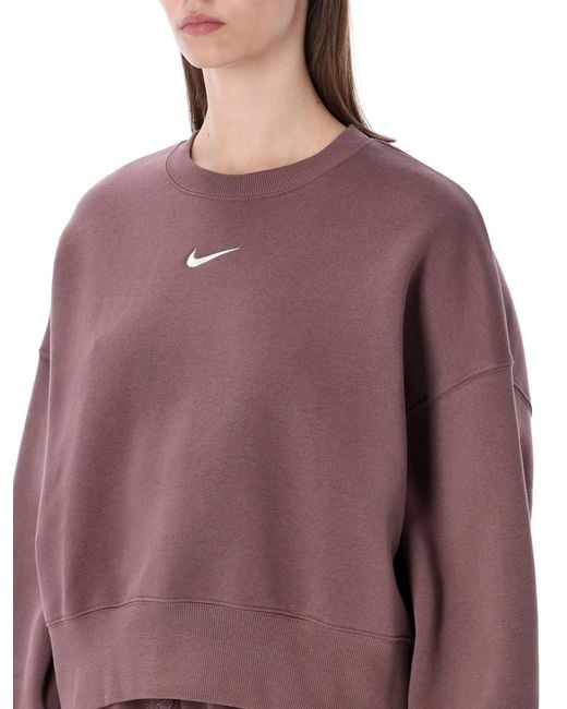 Nike Purple Phoenix Fleece Oversized Sweatshirt
