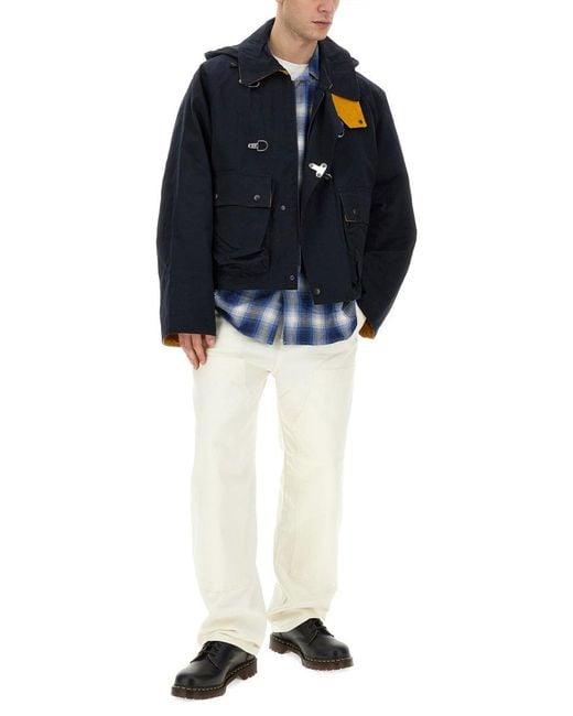 A.I.E. Blue Qaudri Shirt for men