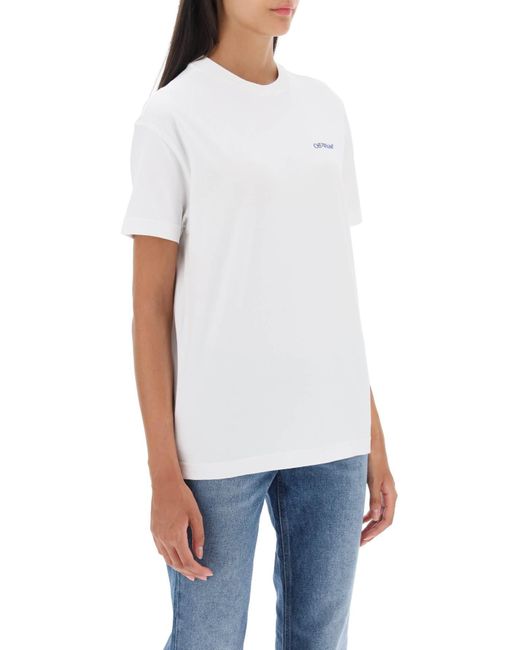 Off-White c/o Virgil Abloh X Ray Arrow Crewneck T -shirt in het White