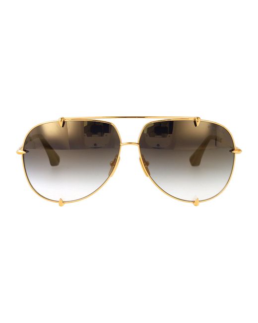 Dita Eyewear Green Aviator Sonnenbrille 23007 D 18 K 62 Gld Gry
