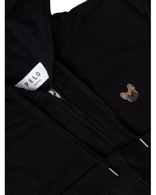 PELO FOUNDATION Black Hoodie for men