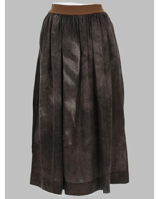 Uma Wang Black Chic Mini Skirt For