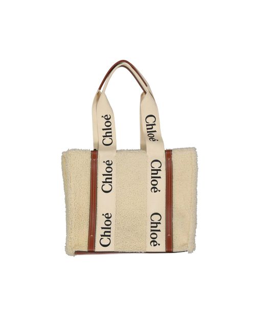 Borsa Tote Chloé di Chloé in Natural