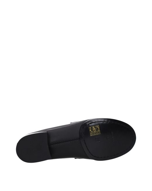 Givenchy Black Loafers 4G Leather