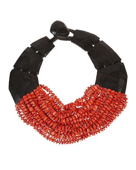 Monies Red Corals Halskette