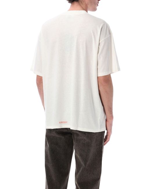 Represent White Initial Star T-Shirt for men