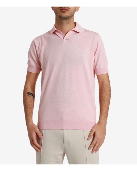 Filippo De Laurentis Pink T Shirts And Polos