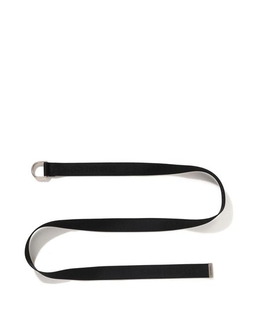 A Bathing Ape Black Bathing Ape Logo Jacquard Nylon Belt M