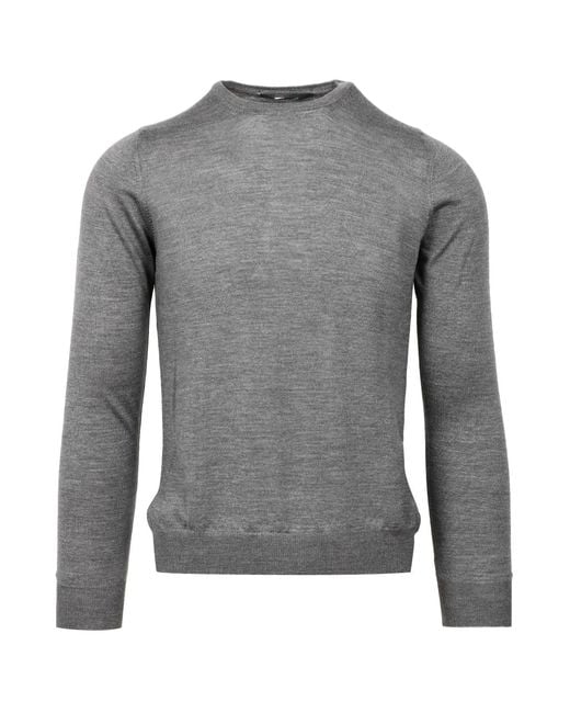 Les pulls collaient gris Tagliatore pour homme en coloris Gray