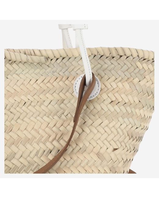 Filippo Catarzi 1910 Natural Straw Bag With Logo