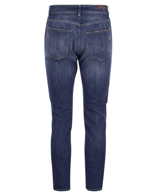 Dondup Blue Dian Carrot Fit Jeans for men