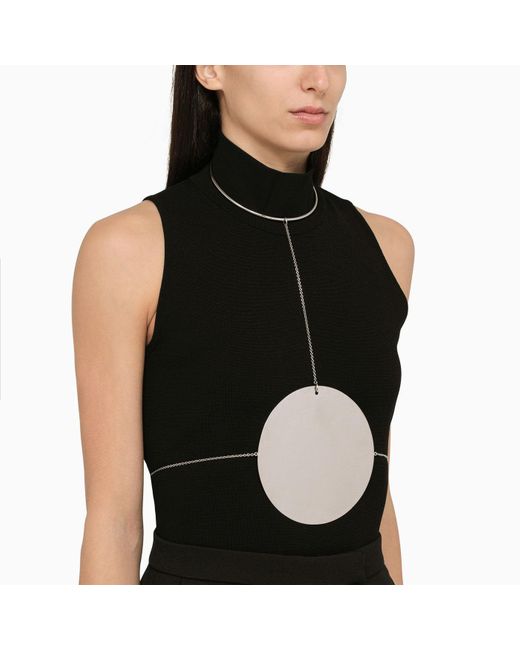 Collar de color plateado holístico de Courrèges Courreges de color Black
