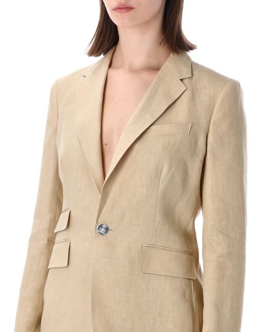 Ralph Lauren Natural Slim Fit Linen Parker Blazer