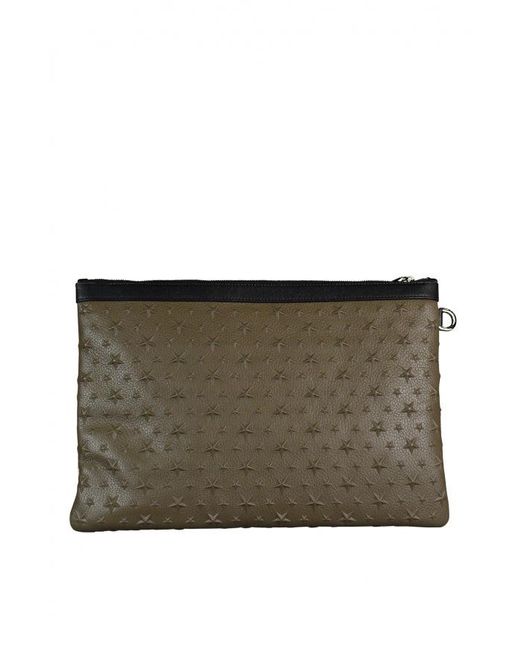 Jimmy Choo Brown Derek Clutch Bag