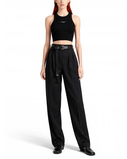 Givenchy Black Tops With Logo