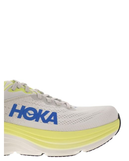 Hoka One One Blue Bondi Ultra Shortened Sports Shoe for men