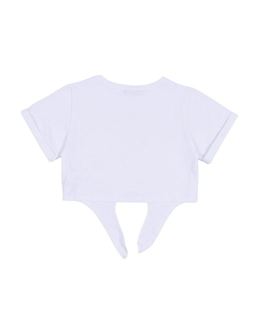 Ermanno Scervino White T Shirt Con Nodo Jersey D