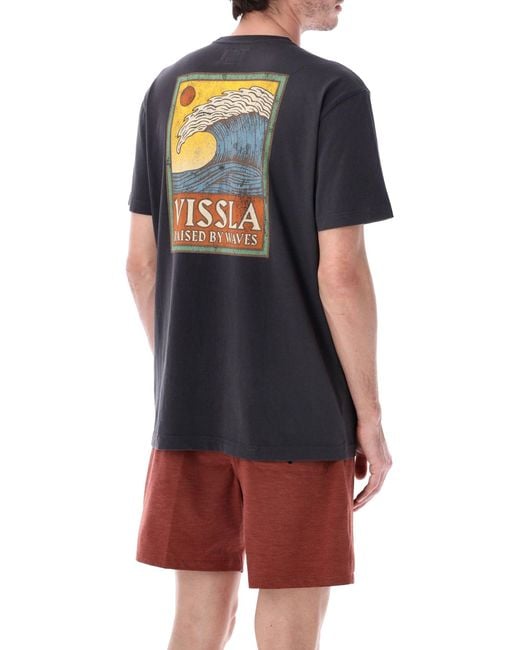 Vissla Blue Peaky Cotton Tee