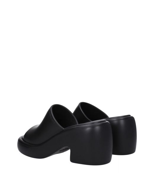 Ferragamo Sandals Deva Rubber in Black | Lyst