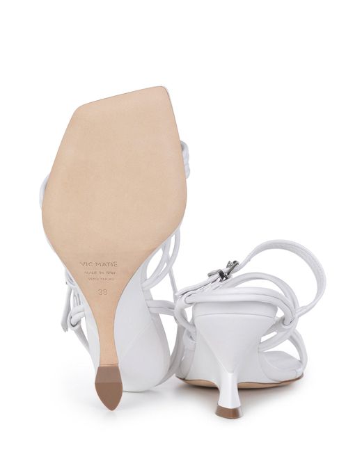 Vic Matié White Vic Matiè Sandals Made Of Leather