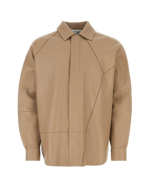 Loewe Natural Dove Leather Shirt for men