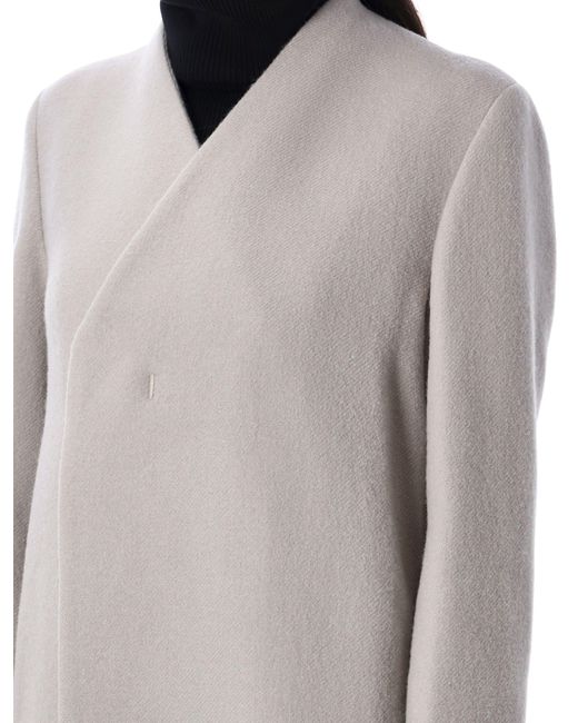 Rick Owens Gray Museum Coat