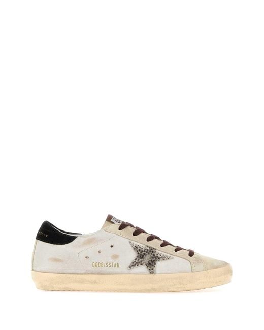 Golden Goose Deluxe Brand Multicolor Chalk Leather Super Star Sneaker