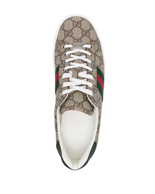 Gucci Gray Ace Gg Sneakers