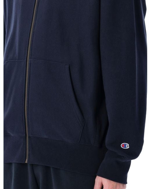 Champion Blue Champion Oversized Zip Hoodie