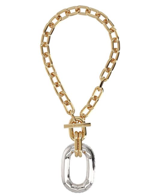 Rabanne Metallic Xl Link Statement Necklace