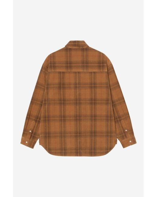 Carhartt Brown L/S Wilber Shirt