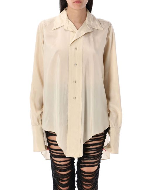 Maison Margiela T Shirts En Polos Wit in het Natural