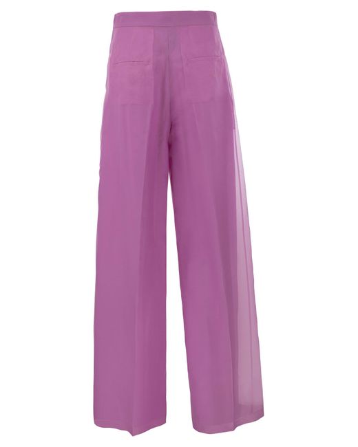 Calibri Silk Wide pantalones Max Mara de color Purple