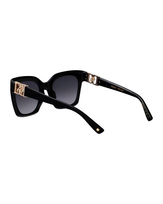 DSquared² Black Acetate Sunglasses