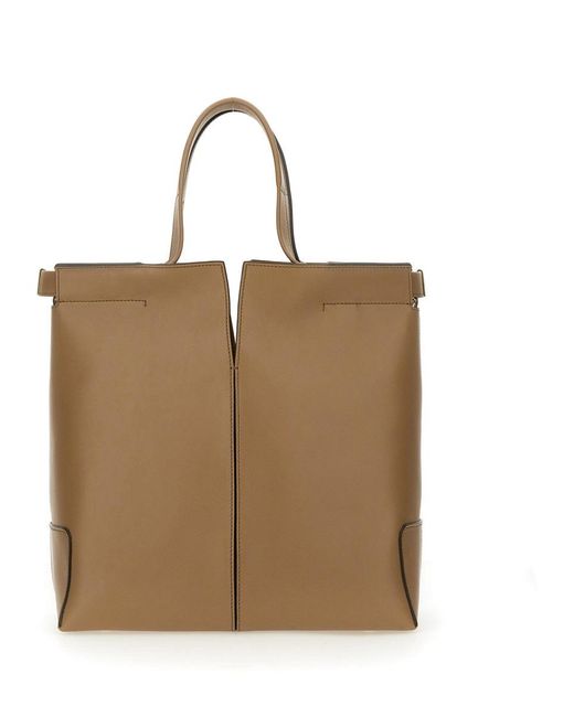 Tod's Natural Small Shopping Bag
