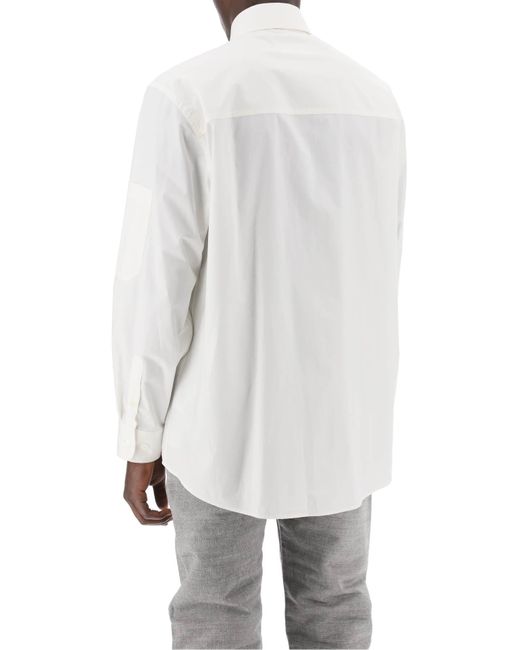 MM6 by Maison Martin Margiela "poplin Multi Pocket Shirt in het White voor heren