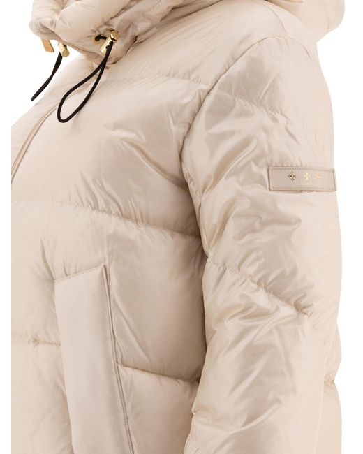 Tatras Natural Hooded Long Sleeve Down Jacket