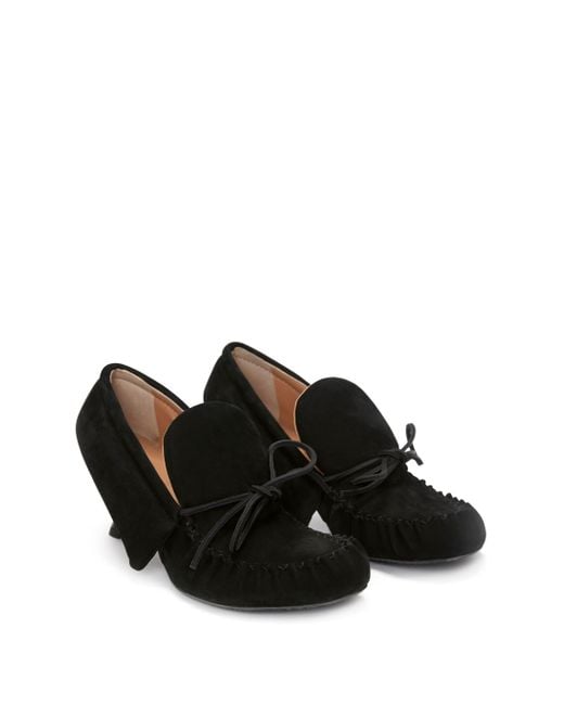J.W. Anderson Black Loafer Kitten Heel Shoes