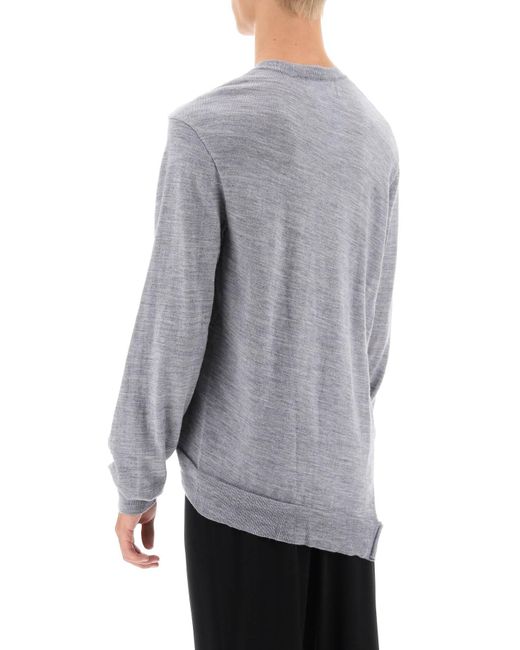 Comme des Garçons Comme des Garcons Hemd X Lacoste -Voreingenommenheit Pullover geschnitten in Gray für Herren