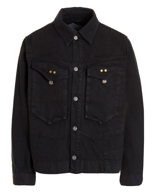 Oggetti Iv Life Denim Giacca di Objects IV Life in Black da Uomo