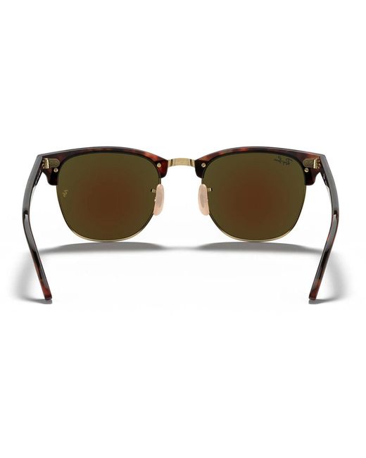 Ray-Ban Blue Sonnenbrille Rb3016 114517 Clubmaster Braun/Blau verspiegelt Unisex
