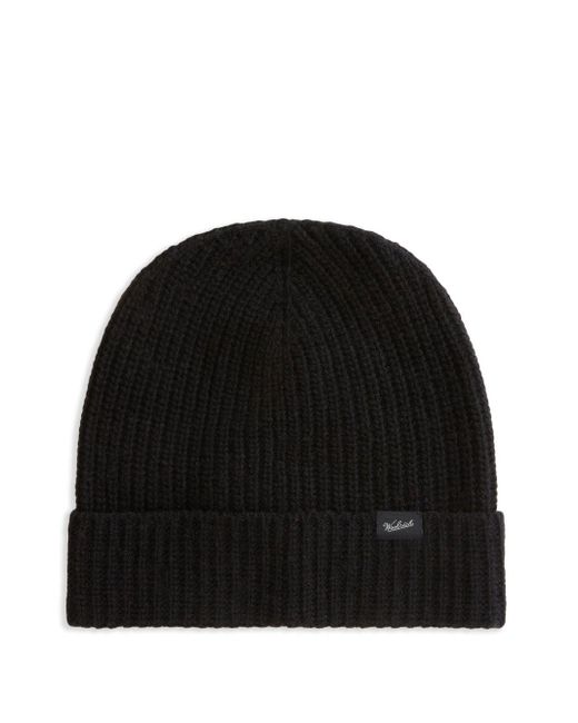 Bonnet En Maille Nervurée Woolrich pour homme en coloris Black