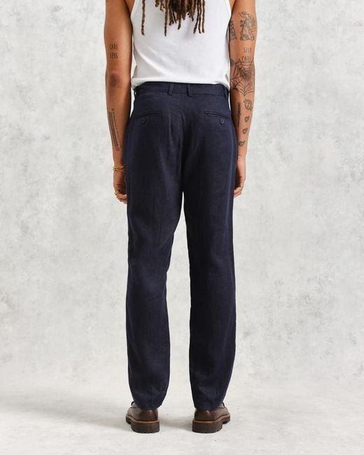 Wax London Blue Trousers for men