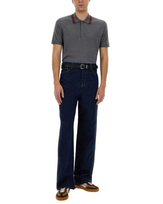 Gucci Blue Denim Pants for men